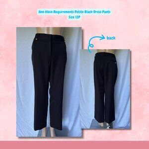 EUC Ann Klein Requirements Petite Black Dress Pants | Size 12P